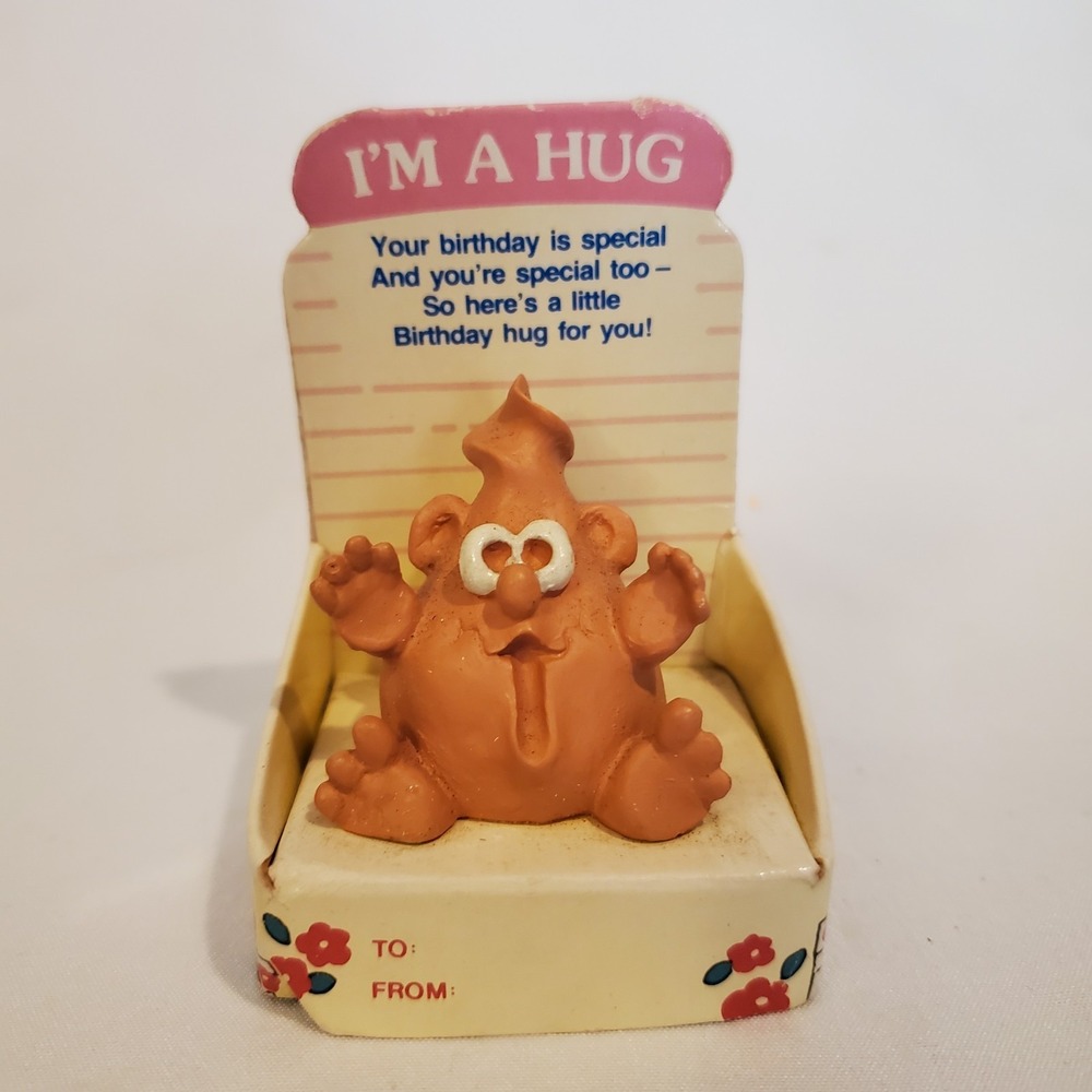 The‎ Hug Factory "I'm A Hug" Whimsical Figurine NIB Birthday Girl